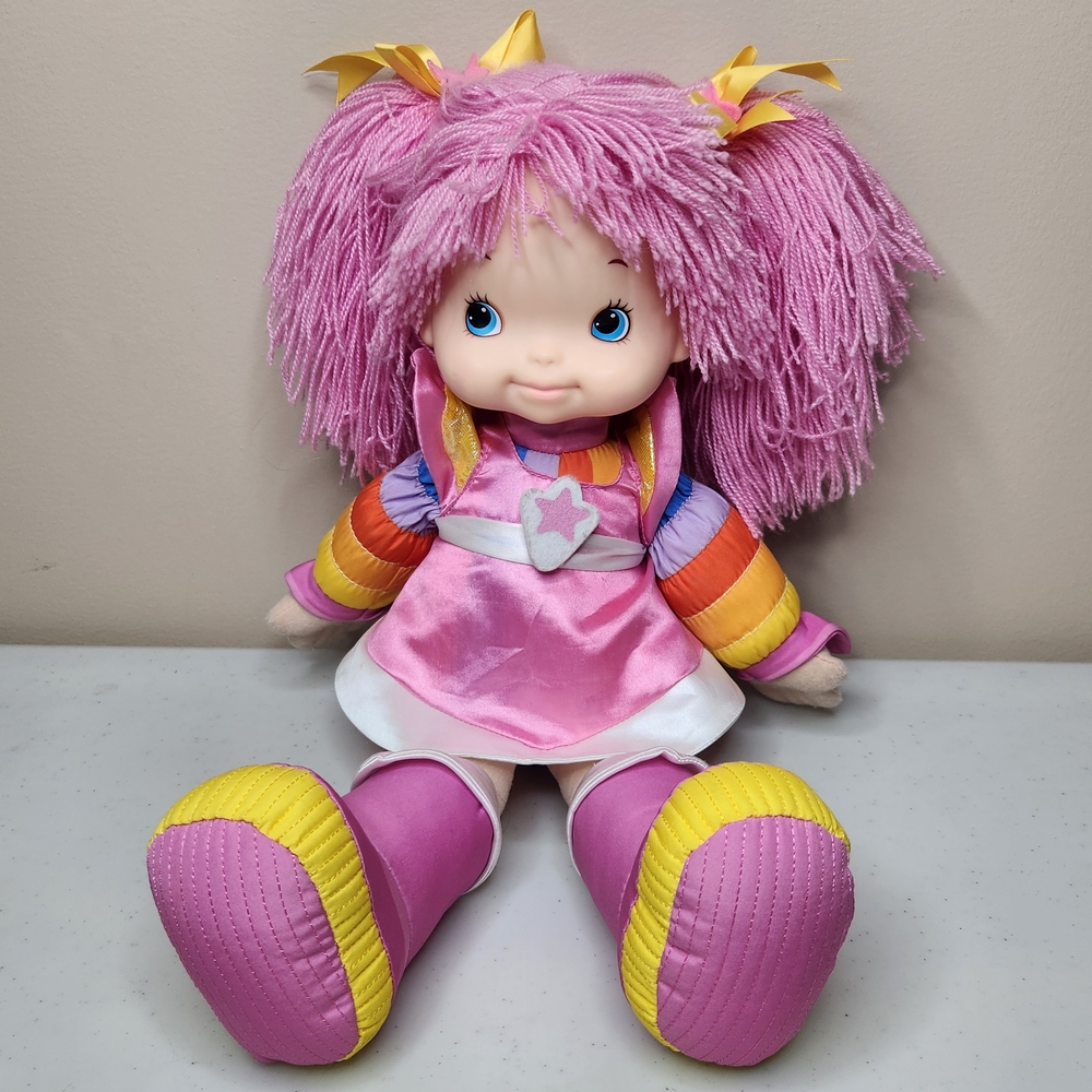 2017 Hallmark Rainbow Brite Tickled Pink 16" Plush Doll Pink Hair